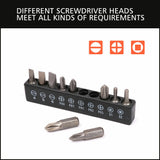 16Pc Socket Bit Adaptor Set Power Drill Nut Driver Extension Screwdriver Bits - Rear View