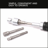 16Pc Socket Bit Adaptor Set Power Drill Nut Driver Extension Screwdriver Bits - Close-Up Angle