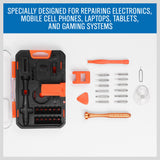 18-in-1 Precision Mobile Device Repair Tool Set with Magnetic Screwdriver and Pry Tools - Side View