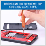 18-in-1 Precision Mobile Device Repair Tool Set with Magnetic Screwdriver and Pry Tools - Top-Down View
