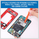 18-in-1 Precision Mobile Device Repair Tool Set with Magnetic Screwdriver and Pry Tools - Low Angle