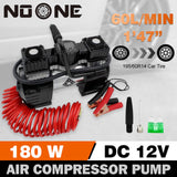NOONE 12V Digital Gauge Tyre Inflator Air Compressor Tire Pump Tire Inflator - Front View