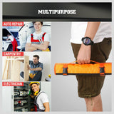 Lockable Tool Holder Belt 21 Pockets & Compartments Ployester Fabric Multi Use - Top-Down View