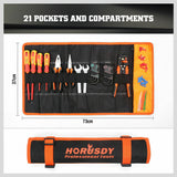 Lockable Tool Holder Belt 21 Pockets & Compartments Ployester Fabric Multi Use - 45-Degree Angle