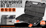 219-Piece Combination Security Bit Set Screw Driver Bit Tamper Proof Torx Box - Front View