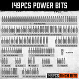 219-Piece Combination Security Bit Set Screw Driver Bit Tamper Proof Torx Box - 45-Degree Angle