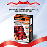 SEDY 13Pcs 1000V Magnetic Insulated Electrician Screwdriver Set VDE Certified - Extra Image