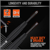 6Pc Precision Screwdriver Set Phillips Slotted Electronic PC Repair Small Driver - Top-Down View