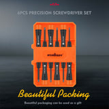 6Pc Precision Screwdriver Set Phillips Slotted Electronic PC Repair Small Driver - Low Angle