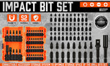 42Pc Impact Screwdriver Bit Set Magnetic Drill Holder Socket Drilling Adapter - Front View