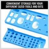 43Pc Bins Wall Mounted Parts Storage Rack Tools Holder Organiser 2 Peg Borads - Extra Image