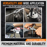 40Pc Tap And Die Set Metric Szie Screw Screwdriver Thread Drill W/t Pitch Gauge - Close-Up Angle