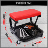HORUSDY Rolling Creeper Seat Workshop Mechanic Stool Garage Repair Storage Tray - Side View