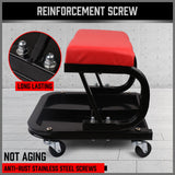 HORUSDY Rolling Creeper Seat Workshop Mechanic Stool Garage Repair Storage Tray - Close-Up Angle