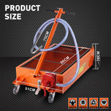 HORUSDY 76L Low Profile Waste Oil Drainer Mobile Workshop Pump Vehicle 4WD Truck - Side View