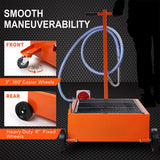 HORUSDY 76L Low Profile Waste Oil Drainer Mobile Workshop Pump Vehicle 4WD Truck - Top-Down View