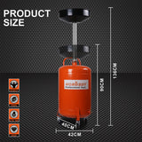 HORUSDY 80L Mobile Waste Oil Drainer Telescopic Workshop Fluid Collection Tank - Side View