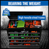 HORUSDY 10-Drawer Tool Box Chest Toolbox Lockable Drawer Cabinet Garage Storage - Close-Up Angle