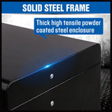 HORUSDY 10-Drawer Tool Box Chest Toolbox Lockable Drawer Cabinet Garage Storage - Low Angle