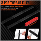 48-Pieces SAE and Metric Thread Restorer Kit Fractional Metric Thread Restorer - 45-Degree Angle