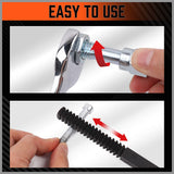 48-Pieces SAE and Metric Thread Restorer Kit Fractional Metric Thread Restorer - Close-Up Angle