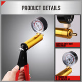 HORUSDY Hand Held Vacuum Pump Brake Bleeder Pressure Tester Vacuum Gauge Kit - Top-Down View