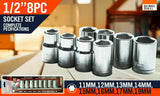 8Pc Metric Socket Set 1/2