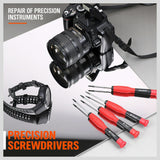 100Pc Screwdriver Set Ratchet Handle Socket Slot Pozi Hex Star Square Bits Rack - Close-Up Angle