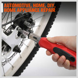 100Pc Screwdriver Set Ratchet Handle Socket Slot Pozi Hex Star Square Bits Rack - Extra Image