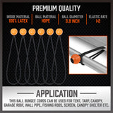30-Piece Premium Bungee Cord Assortment Includes 10” to 40” Bungee Cords, Canopy Ties & Tarp Clips
