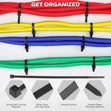 SEDY 60Pcs Bungee Cords Set Heavy Duty Tie Down Straps Camping Moving w/ Hooks - Rear View