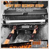 Heavy Duty 9.1M Recovery Tow Straps Snatch Kit - 32,000 LBS Break Strength with D-Ring Shackles for Off-Roading Recovery and Hauling