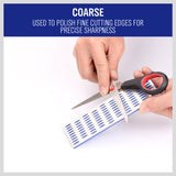 3Pc Diamond Sharpening Stone Whetstone Sharpener Set Scissors Knife With 3 Grits - Close-Up Angle