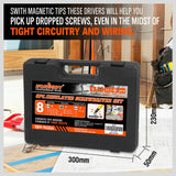 8Pc Insulated Screwdriver Set Magnetic Slotted Phillips Electricians With Case - Extra Image