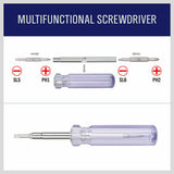 12Pc Screwdriver Set Double Sided Screw Driver Bit Stubby Repair Tool Vanadium