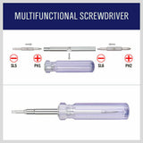 12Pc Screwdriver Set Double Sided Screw Driver Bit Stubby Repair Tool Vanadium - 45-Degree Angle