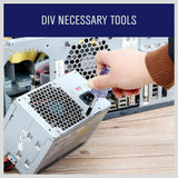 12Pc Screwdriver Set Double Sided Screw Driver Bit Stubby Repair Tool Vanadium - Close-Up Angle