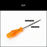 6Pc Mini Needle File Set Alloy Strength Steel For Wood Working Carving Craft - Top-Down View
