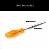 6Pc Mini Needle File Set Alloy Strength Steel For Wood Working Carving Craft - 45-Degree Angle
