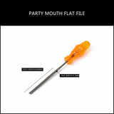 6Pc Mini Needle File Set Alloy Strength Steel For Wood Working Carving Craft - Low Angle