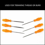6Pc Mini Needle File Set Alloy Strength Steel For Wood Working Carving Craft - Extra Image