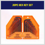 31-Piece Hex Key Set with T-Handle, Metric & Imperial Sizes Allen Wrench Set with Storage Case - Side View