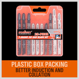 25Pc T-shank Jig Saw Blades Set For Wood Plastic Metal Sheet Cutting BIM HSS HCS - Extra Image