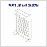 50-Piece Bin Wall Mounted Parts and Tool Storage Rack Organizer Rack?for Workshop Tools