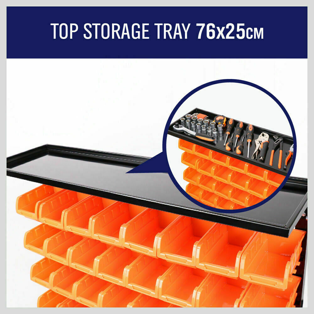 50-Piece Bin Wall Mounted Parts and Tool Storage Rack Organizer Rack?for Workshop Tools