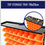 50-Piece Bin Wall Mounted Parts and Tool Storage Rack Organizer Rack?for Workshop Tools