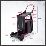 4-Drawer Welding Cart MIG Welder Trolley Cabinet TIG ARC MMA Plasma Cutter Bench - Extra Image