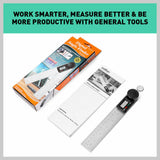 200mm Digital Angle Finder Ruler Protractor Measure Meter Stainless Steel 0-360 - Extra Image