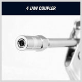 2-WAY Mini Grease Gun Manual Pistol Grip With 3OZ Cartridge Flexi Hose & Coupler - Low Angle