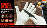 One-Pair Cut Resistant Gloves Anti Cutting Level 5 Kitchen Butcher Protection - Front View